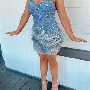 Sherri Hill  Fringe Homecoming dress 8